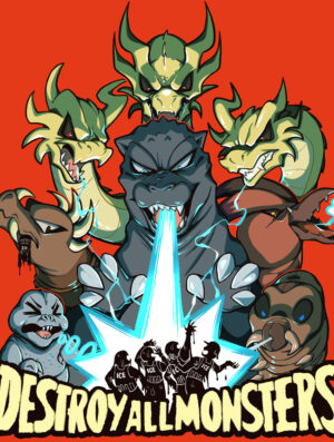 Destroy All Monsters Charity Sticker