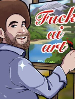 Anti AI Happy Little Trees